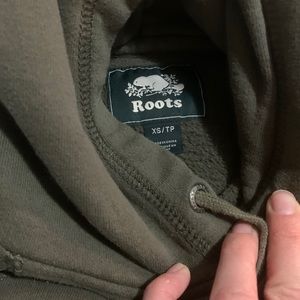 Olive green roots sweater